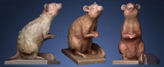 3D model Rat (STL)